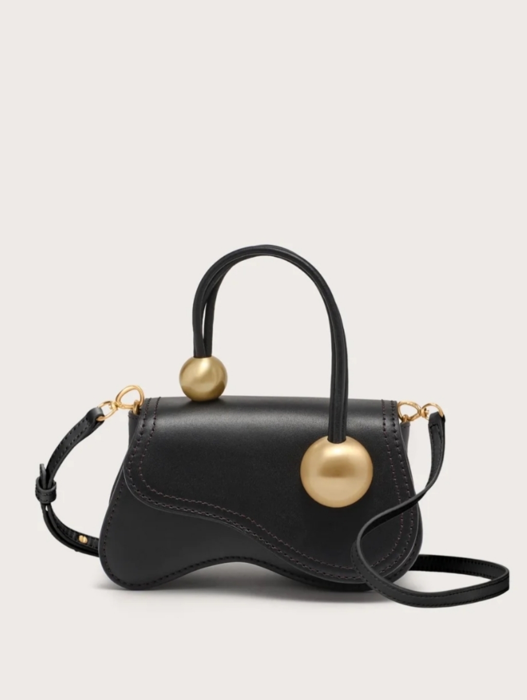 Cult Gaia Kazia Nano Black Crossbody Bag